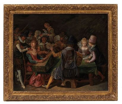 Ecole Hollandaise dans le goût de Dirck HALS (1591-1656) Ecole Hollandaise dans le...