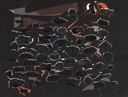 Gottfried GOEBEL (1906-1975) Gottfried GOEBEL (1906-1975)

Nuages noirs

Collage...