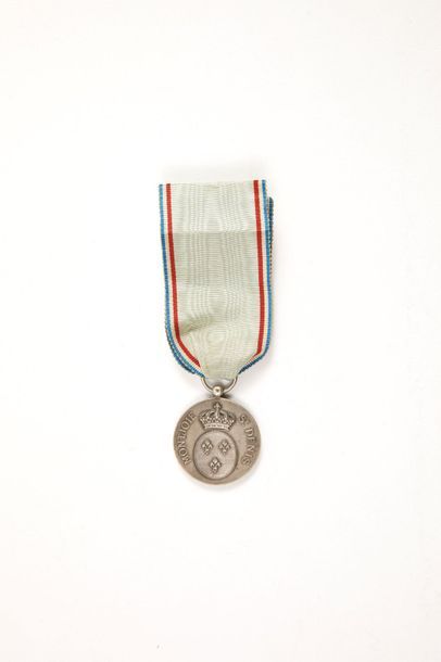 Médaille commémorative des croisières du yacht Maroussia, en argent, avers aux a