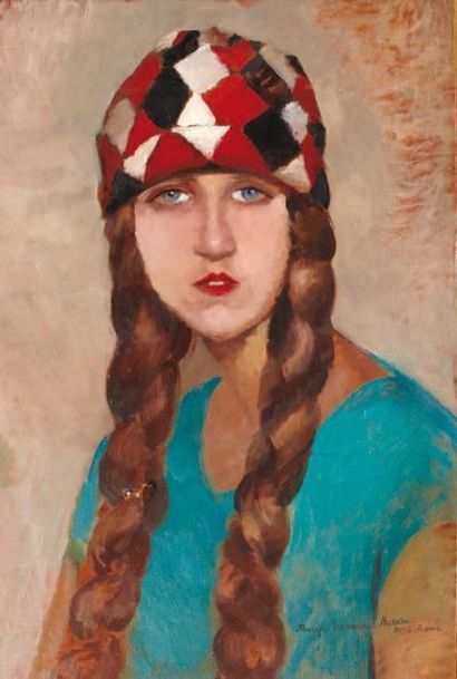 MARIA FROMOWICZ NASSAU (1897-1940) Portrait de femme, 1926 Huile sur carton, signée,...