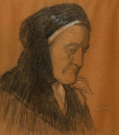 Henri MARTIN (1860-1943) Henri MARTIN (1860-1943)

Portrait de sa servante Lisette

Fusain... Gazette Drouot