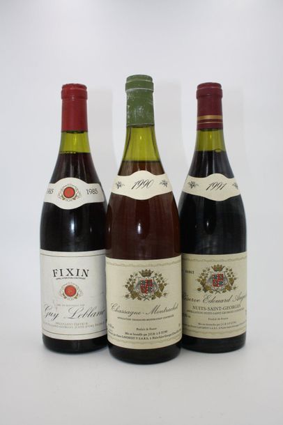 3 bouteilles

1 bouteille : Fixin 1985 Guy...