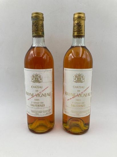 2 bouteilles 

Château de Rayne Vigneau 1985...