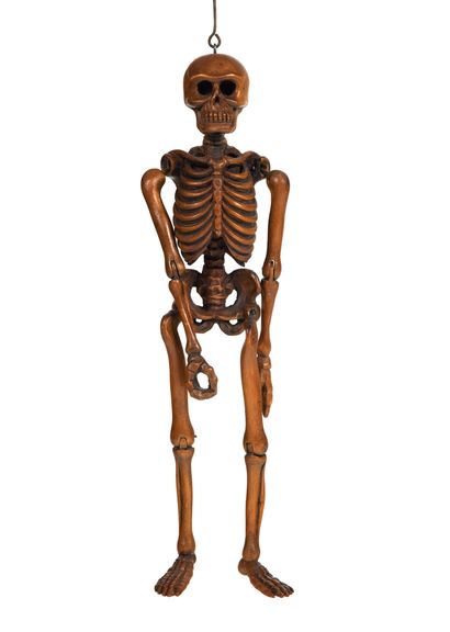 Squelette articulé Articulated skeleton

carved and patinated limewood.

19th century.

Height:...