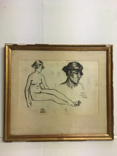 null Ecole française du XXème siècle

Etudes de femme

Dessin au fusain, cachet d'atelier...