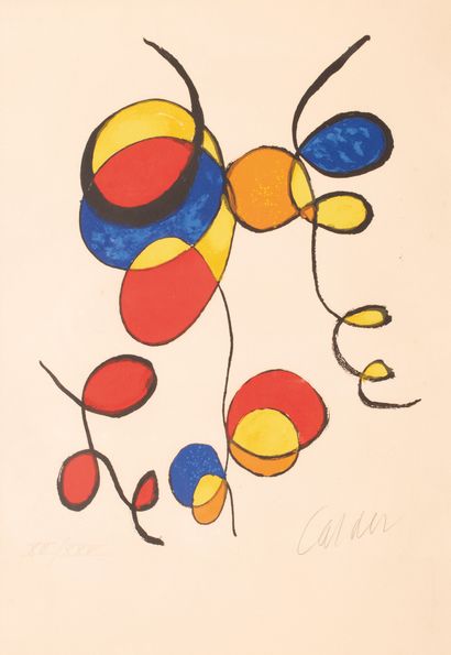 ALEXANDER CALDER Alexander Calder

Spirales, vers 1974, lithographie, 37 x 28 cm,... Gazette Drouot