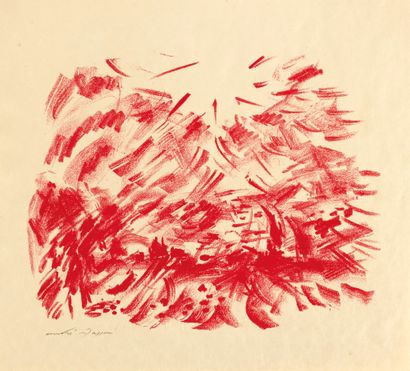 MASSON André MASSON André

Paysage écarlate, 1950

lithographie sur Japon nacré

Epreuve...