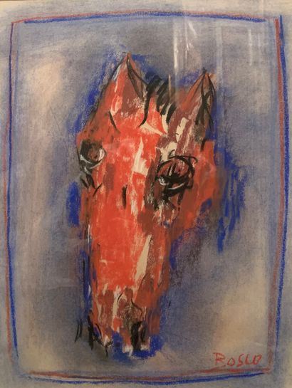 null Pierre BOSCO (1909-1993)

Tête de cheval

Pastel signé en bas à droite

42 x...