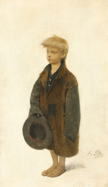 Fernand PELEZ (1843-1913) Fernand PELEZ (1843-1913)
Le jeune mendiant, vers 1886.
Huile...