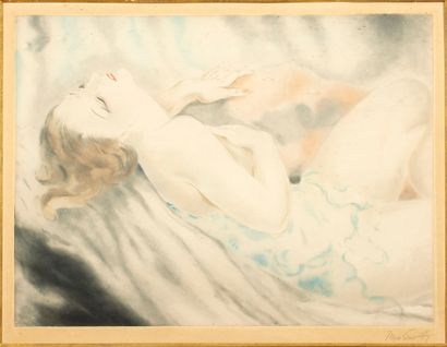 Micao KONO Micao KONO
Sleeping Woman, Head Back, aquatint and roulette, 42 x 57 cm,...
