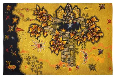 Jean LURÇAT (1892-1966) Jean LURÇAT (1892-1966)
Constellation on yellow background
Tapestry...