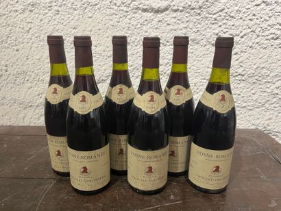 null 6 bouteilles Vosne-Romanée 1983 Jaboulet-Vercherre, étiquettes et collerettes...