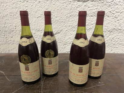 null 4 bouteilles 2 bouteilles Saint Aubin 1er Cru Les Castets 1982 Hubert Lamy,...