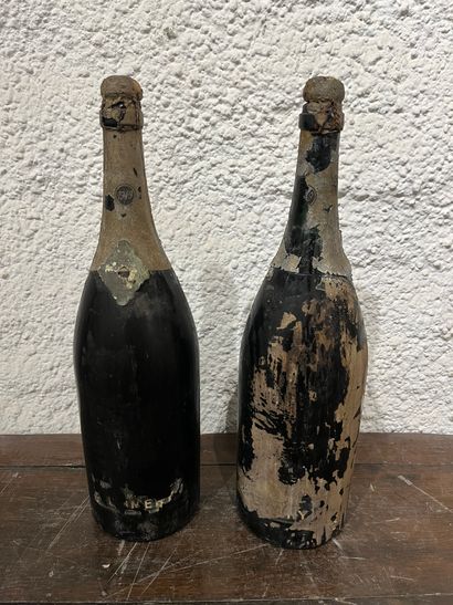 null 2 jéroboams Champagne Pommery 1949, vendu en l'état…