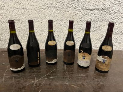 null 6 bouteilles Bourgogne Hautes Côtes de Beaune 2002 Paul Reitz, étiquettes très...