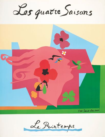 Yves SAINT-LAURENT (1936-2008)  (4 affiches)