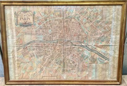 Nouveau plan routier de la ville et des faubourgs de Paris, 1772.