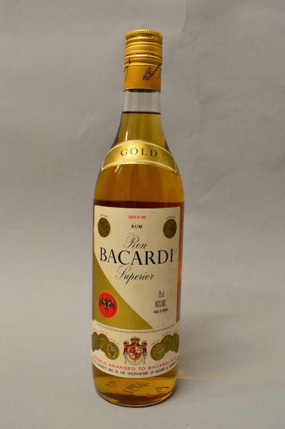 1 Bouteille Rhum Bacardi Superior Gold