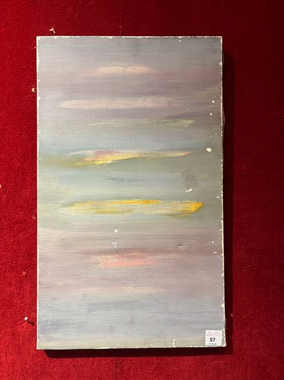 null 20th century school
Abstraction on a gray background
Oil on canvas.
55 x 33...