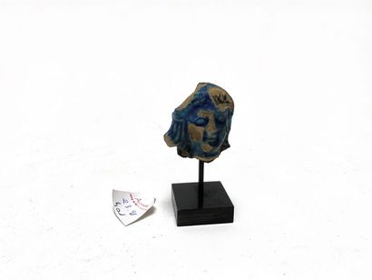 null Small turquoise head, plinth.
In the Hellenistic style.
Total height: 8.8 c...