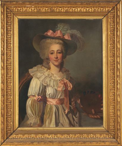  Ecole française du XIXème siècle d'après Adélaïde LABILLE-GUIARD (1749-1803)
Portrait... Gazette Drouot