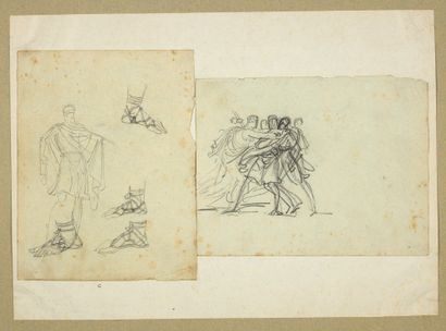  Anne-Louis GIRODET de ROUSSY-TRIOSON (1767-1824)
Etude d’homme debout - étude de... Gazette Drouot