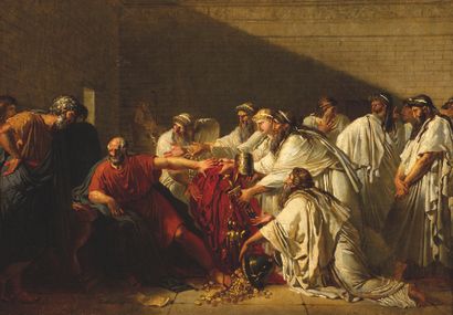  Anne-Louis GIRODET de ROUSSY-TRIOSON (1767-1824)
Hippocrate refusant les présents... Gazette Drouot