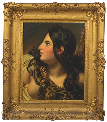  Anne-Louis GIRODET de ROUSSY-TRIOSON (1767-1824)
Amazone
Huile sur toile
56 x 46,5... Gazette Drouot