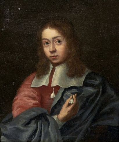 Ecole Flamande du XVII° siècle Portrait de jeune homme
Huile sur panneau
13 x 12,6...