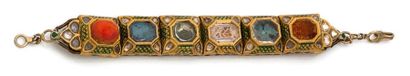 Éléments de bracelet Indien
en or 18K (750)articulé...
