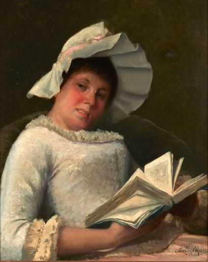 null Henri VAN MELLE (1859-1930)

Jeune femme à la coiffe blanche lisant

Huile sur...