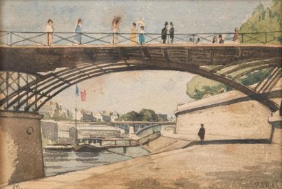 null Henri HARPIGNIES (1819 - 1916)

Pont et promeneurs sur la seine à Paris

Aquarelle...