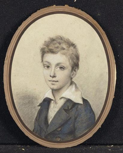 ATTRIBUE A JULIEN-LEOPOLD BOILLY (1796-1874)

Portrait...