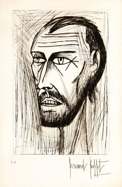 Bernard BUFFET (1928-1999)

Portrait d'homme,...