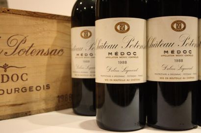 null 12 bouteilles

Château Potensac 1988, niveaux : 6 bas goulot, 6 légèrement bas,...