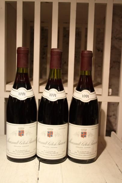 3 bouteilles

Meursault Côtes de Beaune 1991...