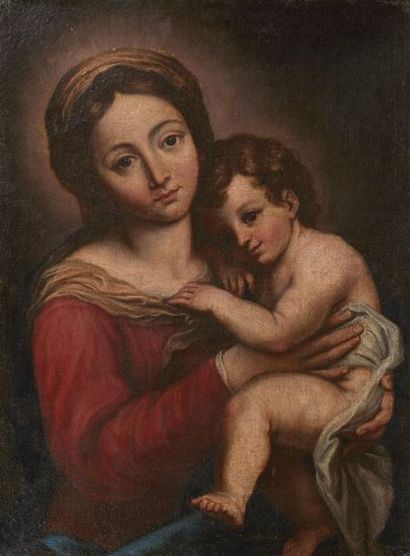 null Ecole française du XVIIeme siècle d'après MIGNARD

La Vierge et l'Enfant Jésus

Huile...