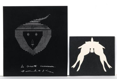 null CHOPIN Henri. LA CREVETTE AMOUREUSE. SERIGRAPHIE SIGNEE. 1967. 25,5 x 23,5 cm/

500/600...