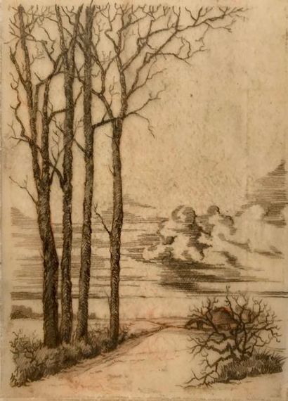 Jacques van MELKEBEKE (1904-1983) (attribué à) Paysages d'hiver

Ensemble de deux...