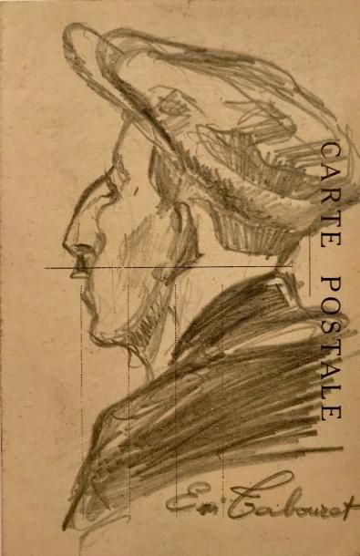 Emile TABOURET (1850-1927) Portraits d'homme

Ensemble de deux dessins au crayon...