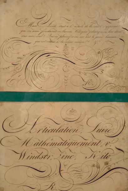 Paul-Louis Oudart (1796-1860) et Esprit Requien (1788-1851) Ensemble de trois études...