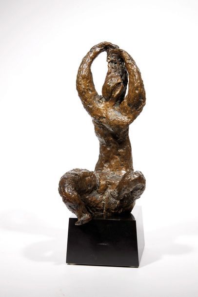 Jean FAUTRIER (1898-1964) Jean FAUTRIER (1898-1964)

Femme se coiffant, 1929

Bronze...