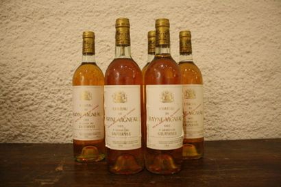 6 bouteilles

Château de Rayne Vigneau 1985...