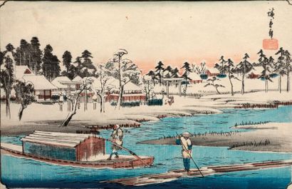 HIROSHIGE Ando (1797-1858) HIROSHIGE Ando (1797-1858) 

Printemps tardif à Masaki

estampe...