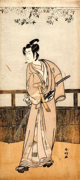 Katsukawa Shunko (1743-1812): Katsukawa Shunko (1743-1812): 

Hosoban tate-e, acteur...
