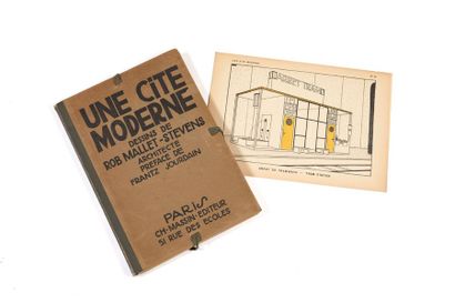 [ARCHITECTURE] MALLET STEVENS. UNE CITE MODERNE. Paris, Charles Massin, 1922. In...