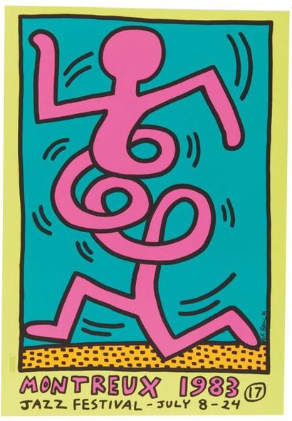 D'apres Keith Haring D'APRES KEITH HARING

Montreux Jazz Festival 1983, sérigraphie,...