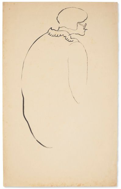 SANYU (1901-1966) 
λ Femme Assise

encre sur papier

45 x 28 cm.



ink on paper

17... Gazette Drouot