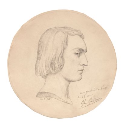 HENRI-PIERRE PICOU (NANTES 1824-1895) Portrait of Jean-Léon Gérôme (1824-1904)

signed... Gazette Drouot