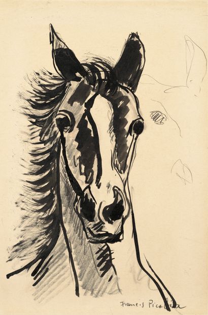 Francis Picabia (1879-1953) ƒλ Tête de cheval

signé 'Francis Picabia' (en bas à... Gazette Drouot